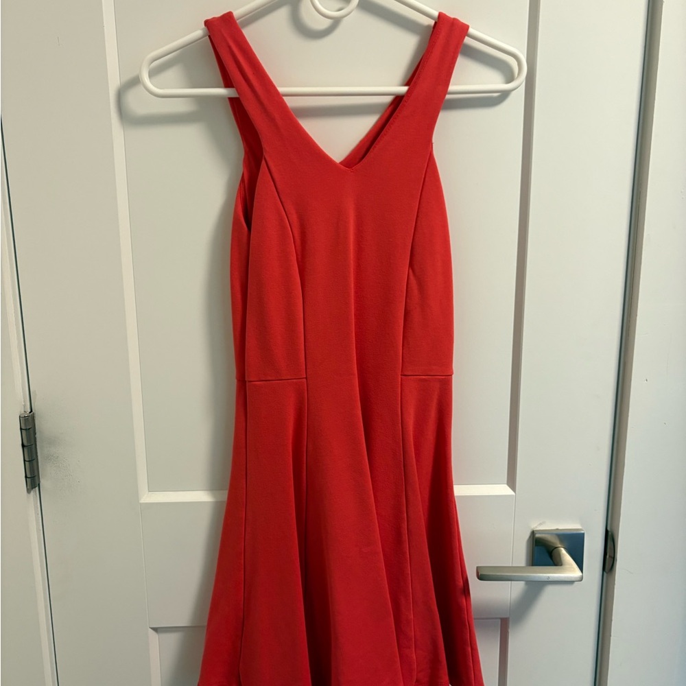 Zara Red Sleeveless Shift Dress, Size S